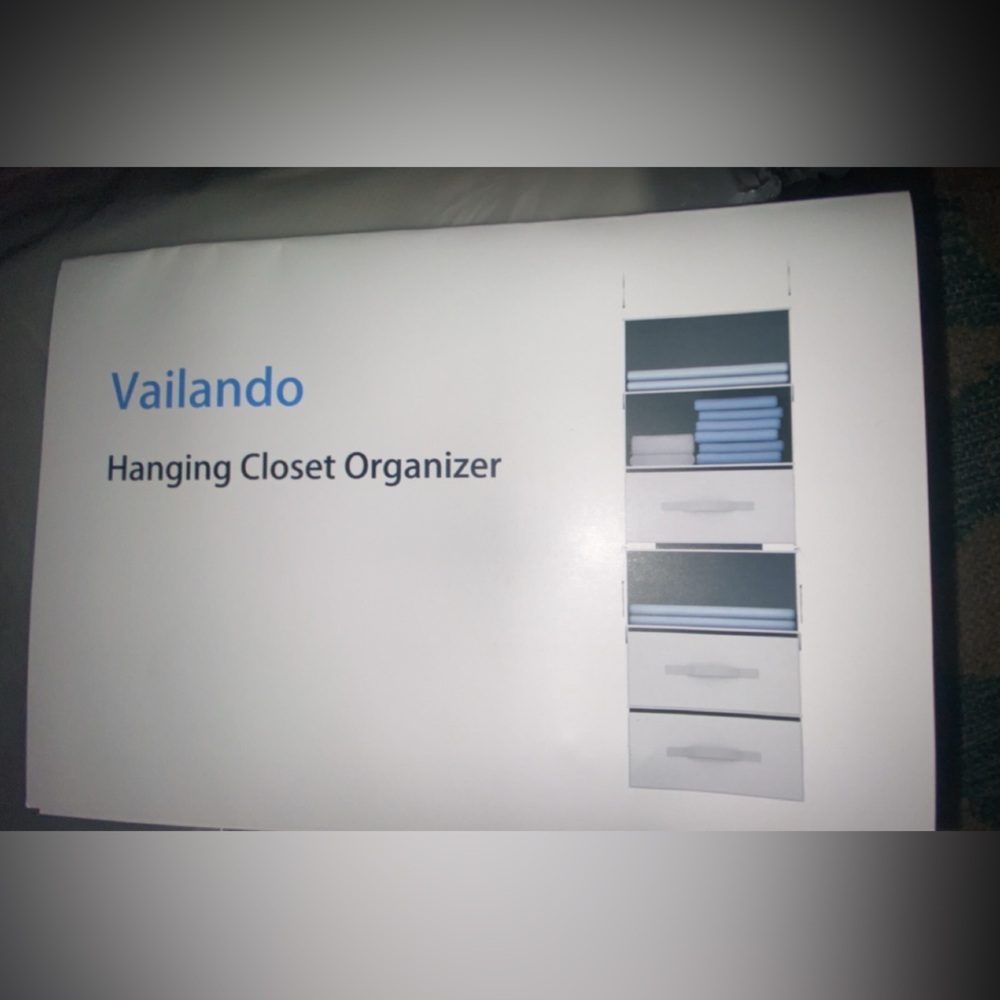 IKEA White and Gray Closet Organizer